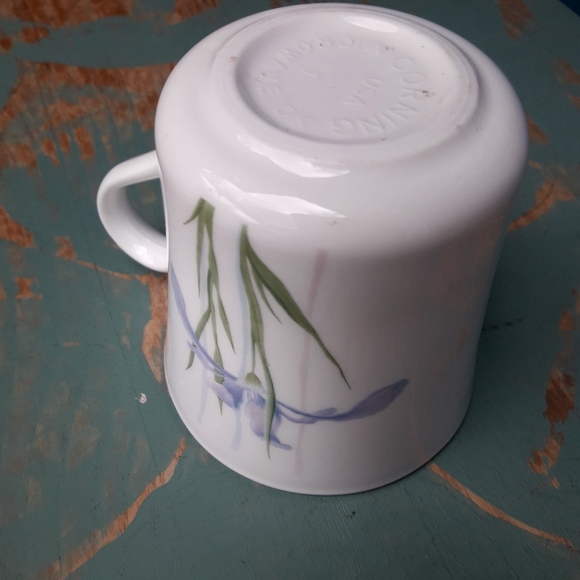 Vintage Mug Corning Ware Blue Iris Flower Rare - Picture 10 of 15